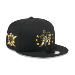 Store Miami Marlins Armed Forces Day 2024 9FIFTY Snapback Hat - KTGCaps - Baseball caps for various teams, purchased online at a discount