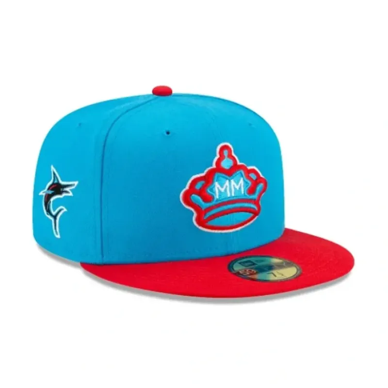 Fashion Miami Marlins City Connect 59FIFTY Fitted Hat - KTGCaps - Baseball caps for various teams, purchased online at a discount