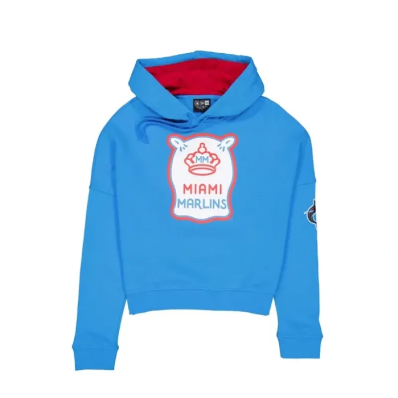 Fashion Miami Marlins City Connect Womens Hoodie - KTGCaps - Baseball caps for various teams, purchased online at a discount
