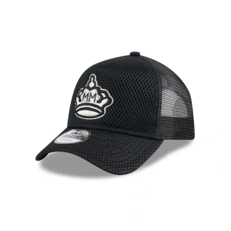 Hot Miami Marlins City Mesh 9FORTY AFrame Trucker Hat - KTGCaps - Baseball caps for various teams, purchased online at a discount