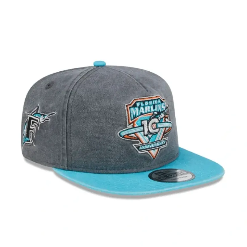 Sale Miami Marlins Pigment Dye Golfer Hat - KTGCaps - Baseball caps for various teams, purchased online at a discount