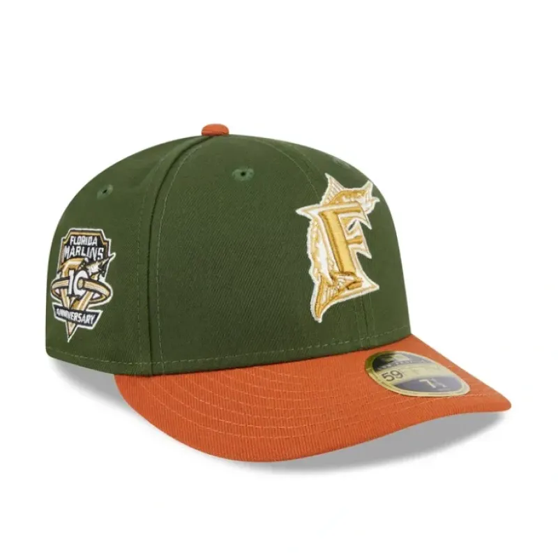 Discount Miami Marlins Scarlet Low Profile 59FIFTY Fitted Hat - KTGCaps - Baseball caps for various teams, purchased online at a discount