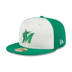 New Miami Marlins St Patricks Day 2024 59FIFTY Fitted Hat - KTGCaps - Baseball caps for various teams, purchased online at a discount