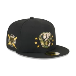 Online Milwaukee Brewers Armed Forces Day 2024 59FIFTY Fitted Hat - KTGCaps - Baseball caps for various teams, purchased online at a discount