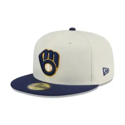 Flash Sale Milwaukee Brewers Chrome 59FIFTY Fitted Hat - KTGCaps - Baseball caps for various teams, purchased online at a discount