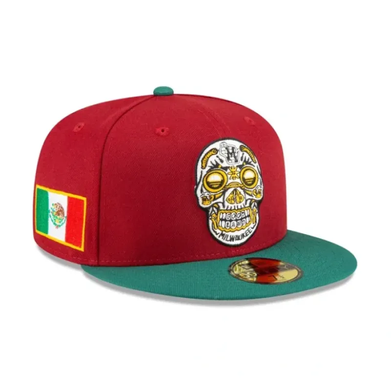 Discount Milwaukee Brewers Cinco de Mayo 59FIFTY Fitted Hat - KTGCaps - Baseball caps for various teams, purchased online at a discount