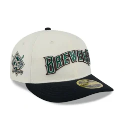 Hot Milwaukee Brewers Forest Visor Retro Crown 59FIFTY Fitted Hat - KTGCaps - Baseball caps for various teams, purchased online at a discount