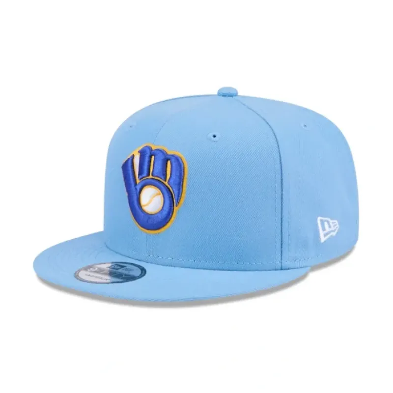 Cheap Milwaukee Brewers Sky Blue 9FIFTY Snapback Hat - KTGCaps - Baseball caps for various teams, purchased online at a discount