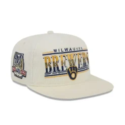 New Milwaukee Brewers Throwback Corduroy Golfer Hat - KTGCaps - Baseball caps for various teams, purchased online at a discount