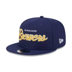Store Milwaukee Brewers Wordmark 9FIFTY Snapback Hat - KTGCaps - Baseball caps for various teams, purchased online at a discount