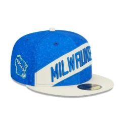 Best Sale Milwaukee Bucks 2023 City Edition 59FIFTY Fitted Hat - KTGCaps - Baseball caps for various teams, purchased online at a discount