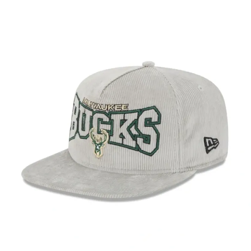 Best Milwaukee Bucks Gray Cord Golfer Hat - KTGCaps - Baseball caps for various teams, purchased online at a discount