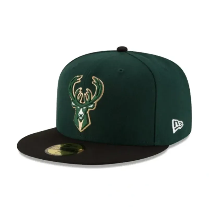 Online Milwaukee Bucks 2Tone 59FIFTY Fitted Hat - KTGCaps - Baseball caps for various teams, purchased online at a discount