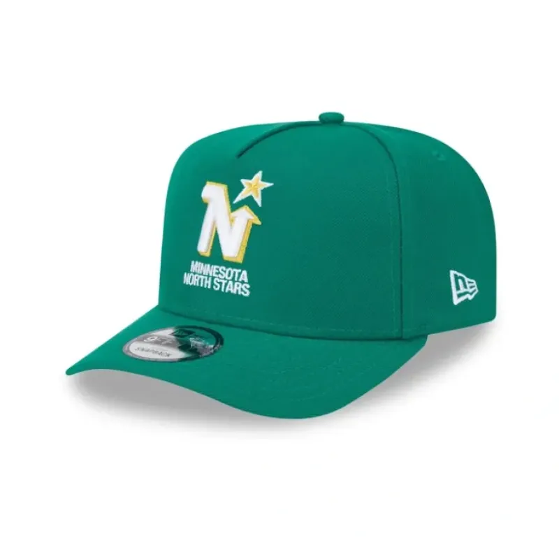 New Minnesota North Stars Team 9FIFTY AFrame Snapback Hat - KTGCaps - Baseball caps for various teams, purchased online at a discount