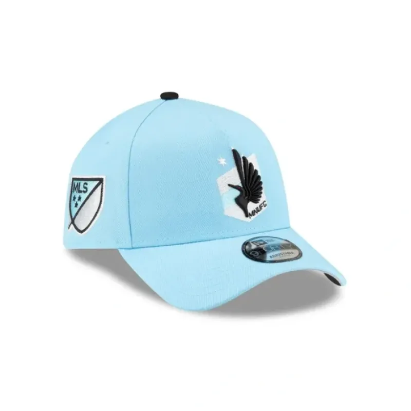 New Minnesota United FC 2024 MLS Kickoff 9FORTY AFrame Snapback Hat - KTGCaps - Baseball caps for various teams, purchased online at a discount