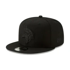 New Minnesota Vikings 2024 Basic Black on Black 9FIFTY Snapback Hat - KTGCaps - Baseball caps for various teams, purchased online at a discount
