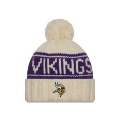 Store Minnesota Vikings 2024 Cold Weather Chrome Pom Knit Hat - KTGCaps - Baseball caps for various teams, purchased online at a discount