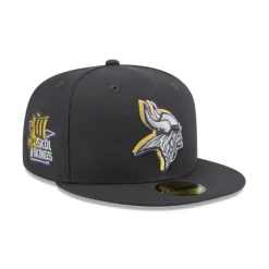 Hot Minnesota Vikings 2024 Draft Gray 59FIFTY Fitted Hat - KTGCaps - Baseball caps for various teams, purchased online at a discount
