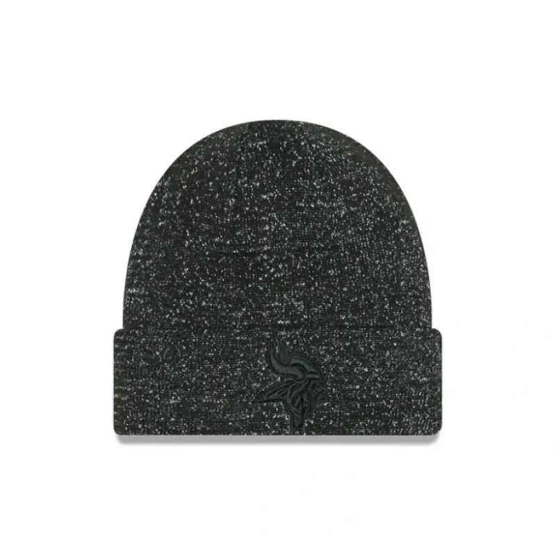Discount Minnesota Vikings Reflective Black Knit Beanie - KTGCaps - Baseball caps for various teams, purchased online at a discount