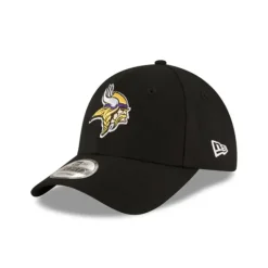 Best Sale Minnesota Vikings The League Black 9FORTY Adjustable Hat - KTGCaps - Baseball caps for various teams, purchased online at a discount
