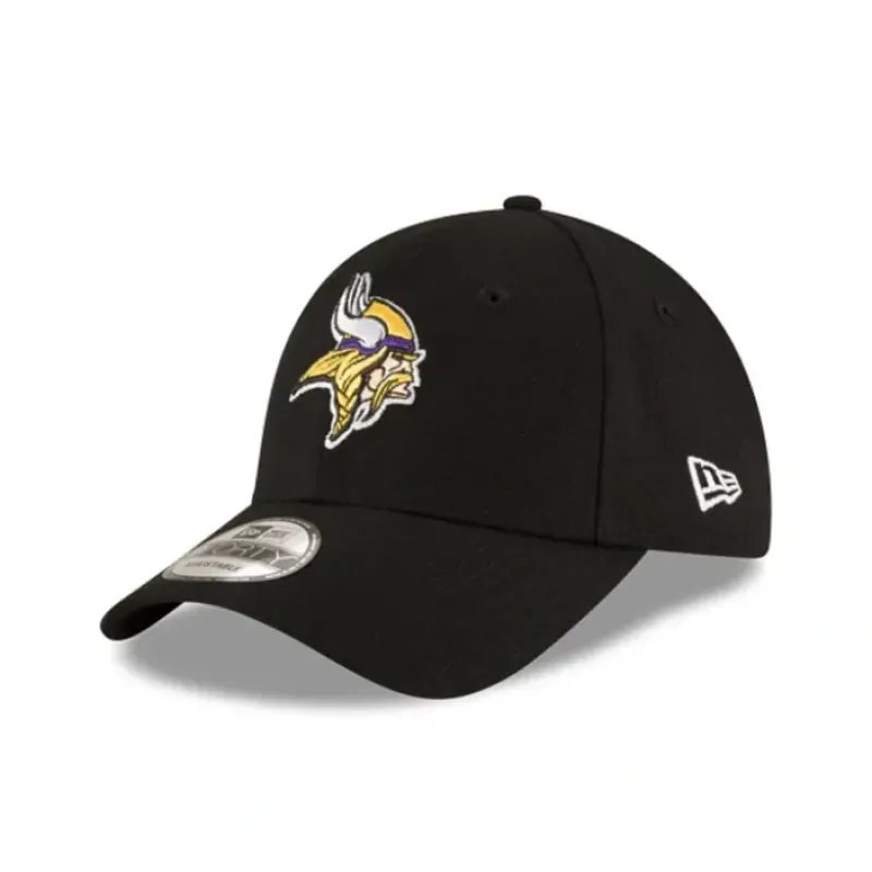 Best Sale Minnesota Vikings The League Black 9FORTY Adjustable Hat - KTGCaps - Baseball caps for various teams, purchased online at a discount