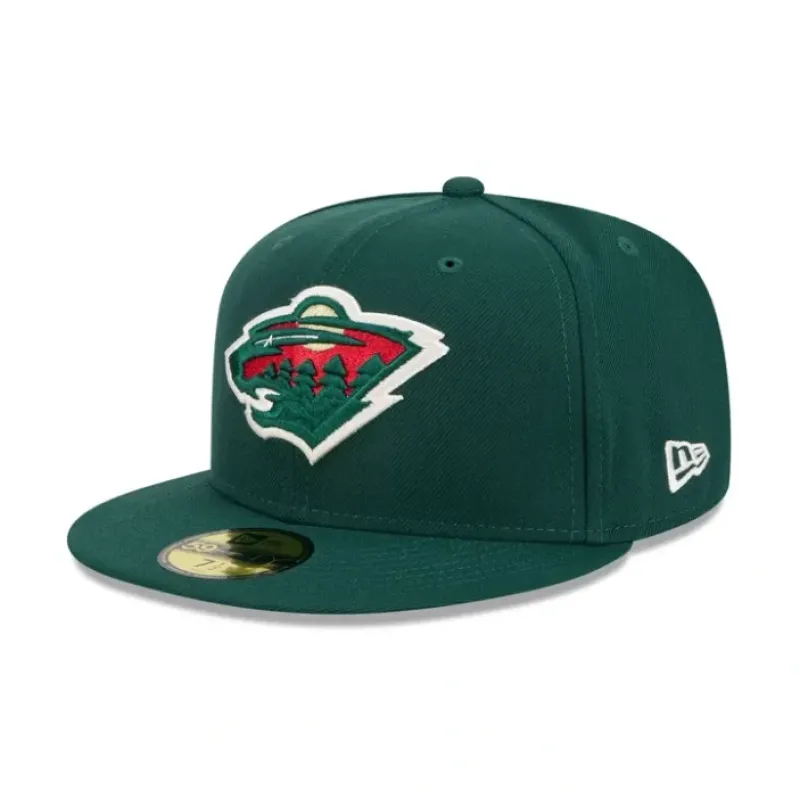 Discount Minnesota Wild Team 59FIFTY Fitted Hat - KTGCaps - Baseball caps for various teams, purchased online at a discount