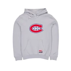 Outlet Montreal Canadiens Throwback Gray Hoodie - KTGCaps - Baseball caps for various teams, purchased online at a discount