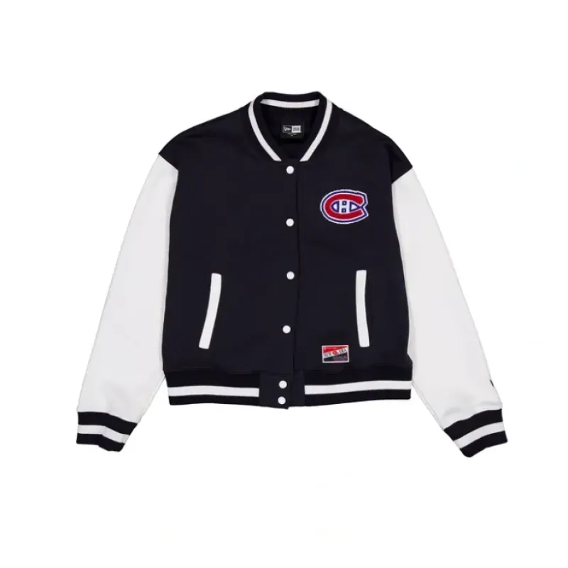 Fashion Montreal Canadiens Throwback Fleece Womens Jacket - KTGCaps - Baseball caps for various teams, purchased online at a discount