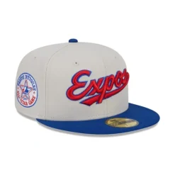 New Montreal Expos Coop Logo Select 59FIFTY Fitted Hat - KTGCaps - Baseball caps for various teams, purchased online at a discount