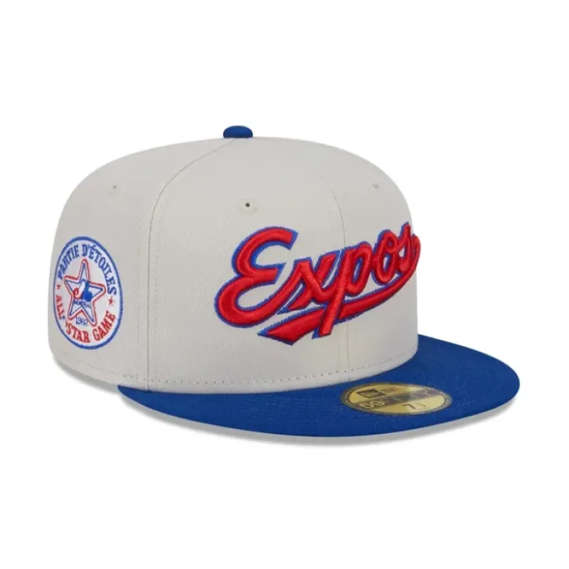 New Montreal Expos Coop Logo Select 59FIFTY Fitted Hat - KTGCaps - Baseball caps for various teams, purchased online at a discount
