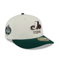 Outlet Montreal Expos Mahogany Dust Low Profile 59FIFTY Fitted Hat - KTGCaps - Baseball caps for various teams, purchased online at a discount