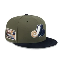 Cheap Montreal Expos Olive Green 59FIFTY Fitted Hat - KTGCaps - Baseball caps for various teams, purchased online at a discount
