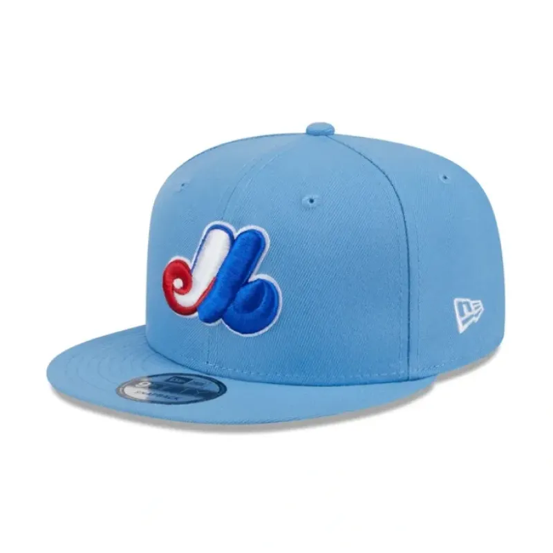 Cheap Montreal Expos Sky Blue 9FIFTY Snapback Hat - KTGCaps - Baseball caps for various teams, purchased online at a discount