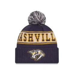 Discount Nashville Predators Retro Pom Knit Hat - KTGCaps - Baseball caps for various teams, purchased online at a discount
