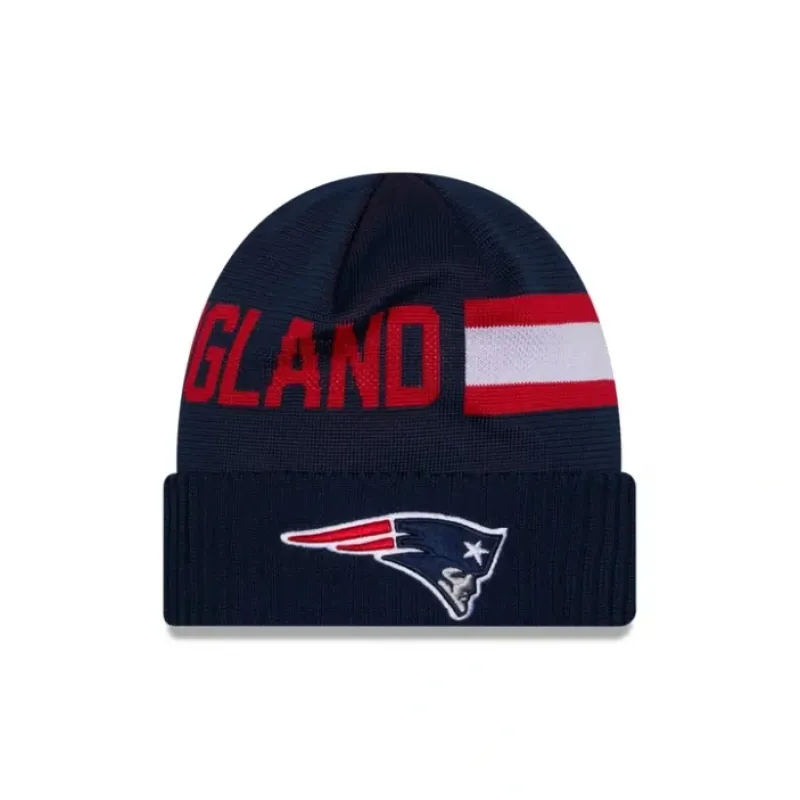 Fashion New England Patriots 2024 Cold Weather Statement Knit Beanie - KTGCaps - Baseball caps for various teams, purchased online at a discount