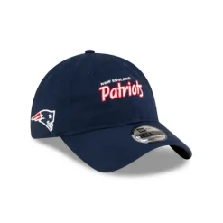 Flash Sale New England Patriots Washed Script 9TWENTY Adjustable Hat - KTGCaps - Baseball caps for various teams, purchased online at a discount