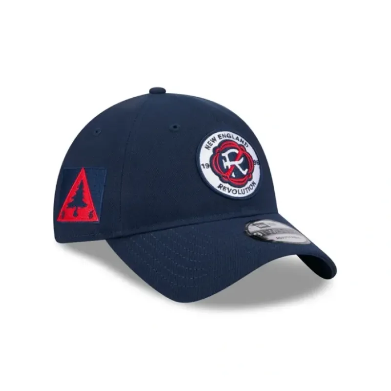 New New England Revolution 2024 Jersey Hook 9TWENTY Adjustable Hat - KTGCaps - Baseball caps for various teams, purchased online at a discount