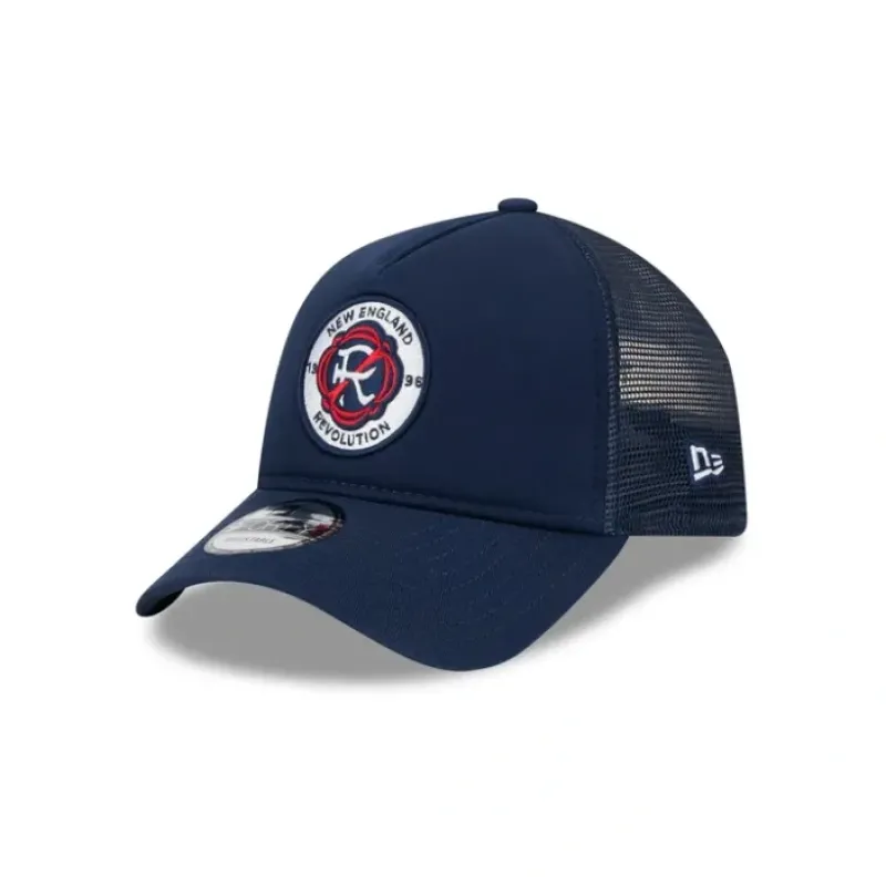 Flash Sale New England Revolution Team 9FORTY AFrame Snapback Hat - KTGCaps - Baseball caps for various teams, purchased online at a discount