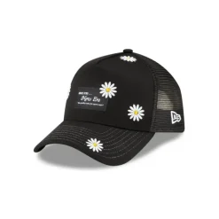 Store New Era Cap Black 9FORTY AFrame Trucker Hat - KTGCaps - Baseball caps for various teams, purchased online at a discount