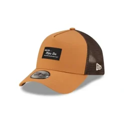 Cheap New Era Cap Brown Duck Canvas 9FORTY AFrame Trucker - KTGCaps - Baseball caps for various teams, purchased online at a discount