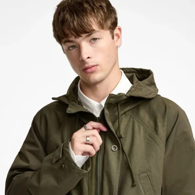 Hot New Era Cap Dark Khaki Fishtail Parka Jacket - KTGCaps - Baseball caps for various teams, purchased online at a discount