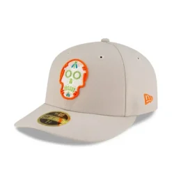 Best New Era Cap Day of the Dead Sugar Skull Low Profile 59FIFTY Fitted Hat - KTGCaps - Baseball caps for various teams, purchased online at a discount