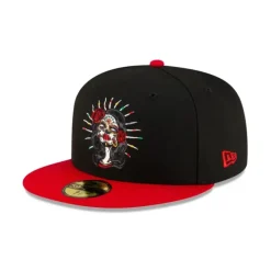 Hot New Era Cap Day of the Dead Sacred Woman 59FIFTY Fitted Hat - KTGCaps - Baseball caps for various teams, purchased online at a discount