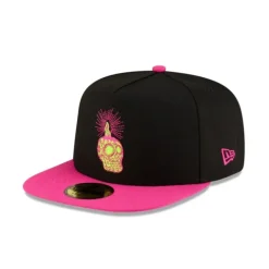 Discount New Era Cap Day of the Dead Candlehead 59FIFTY AFrame Fitted Hat - KTGCaps - Baseball caps for various teams, purchased online at a discount