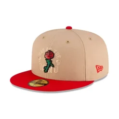 Flash Sale New Era Cap Day of the Dead Red Rose 59FIFTY Fitted Hat - KTGCaps - Baseball caps for various teams, purchased online at a discount