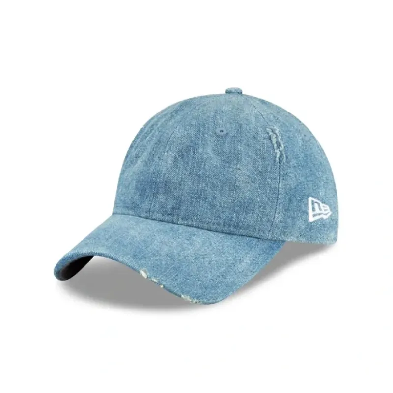 Fashion New Era Cap Distressed Denim 9TWENTY Adjustable Hat - KTGCaps - Baseball caps for various teams, purchased online at a discount