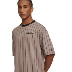 Flash Sale New Era Cap Essential Brown Pinstripe Oversized TShirt - KTGCaps - Baseball caps for various teams, purchased online at a discount