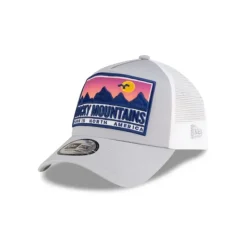 Flash Sale New Era Cap Gray Rockies 9FORTY AFrame Trucker Hat - KTGCaps - Baseball caps for various teams, purchased online at a discount