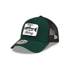 Hot New Era Cap Green Fishing 9FORTY AFrame Trucker Hat - KTGCaps - Baseball caps for various teams, purchased online at a discount