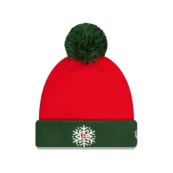 Online New Era Cap Seasonal Staples Snowflake Pom Knit Hat - KTGCaps - Baseball caps for various teams, purchased online at a discount